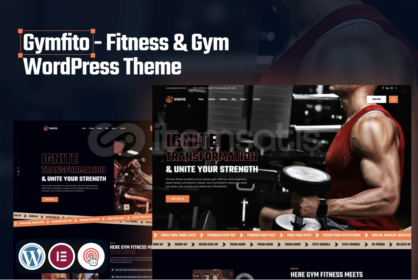 Wordpress Fitness GYM Teması Wordpress Fitness GYM Teması