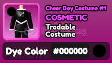 World Zero 000 Cheer Boy Costume #1