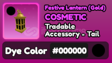 World Zero 000 Festive Lantern (Gold)