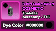 World Zero 000 Festive Lantern (Silver)