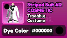 World Zero 000 Striped Suit #2