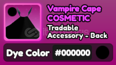 World Zero 000 Vampire Cape