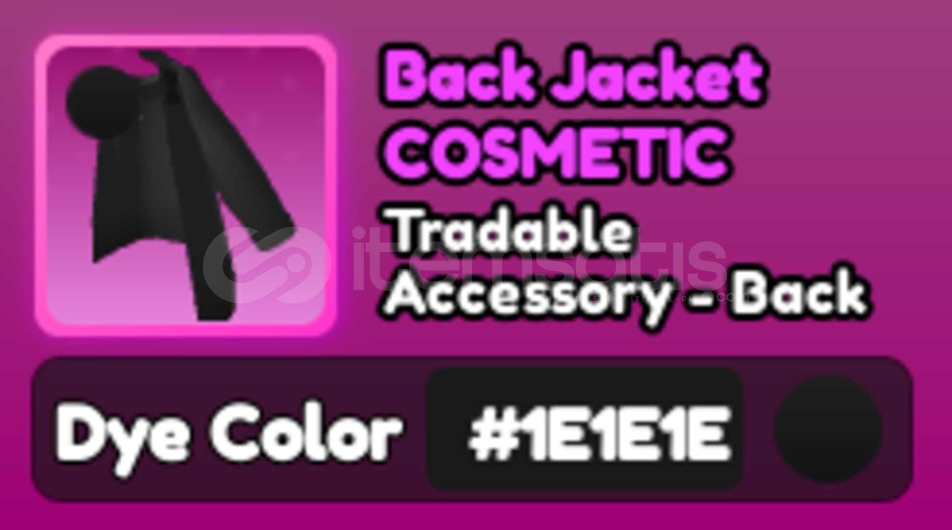 World Zero 1E Back Jacket World Zero 1E Back Jacket