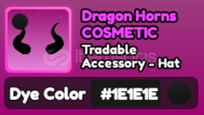 World Zero 1E Dragon Horns