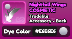 World Zero E6 Nightfall Wings