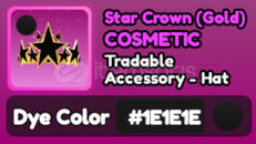 World Zero 1E Star Crown (Gold)