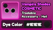 World Zero 1E Vampire Shades