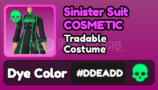 World Zero DEAD Sinister Suit