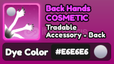 World Zero E6 Back Hands