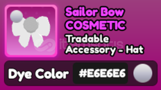 World Zero E6 Sailor Bow