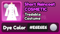 World Zero E6 Short Raincoat