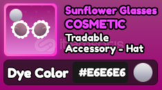 World Zero E6 Sunflower Glasses