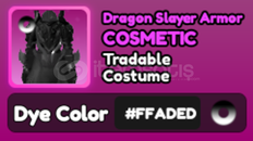 World Zero FADED Dragon Slayer Armor