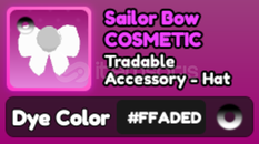 World Zero FADED Sailor Bow