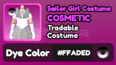 World Zero FADED Sailor Girl Costume