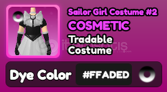 World Zero FADED Sailor Girl Costume #2