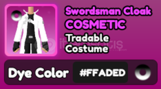 World Zero FADED Swordsman Cloak