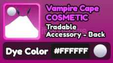 World Zero FFF Vampire Cape