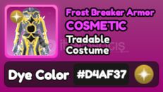 World Zero Gold Frost Breaker Armor