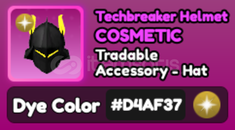 World Zero Gold Techbreaker Helmet