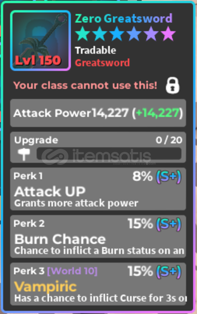 World Zero Perfect Greatsword World Zero Perfect Greatsword