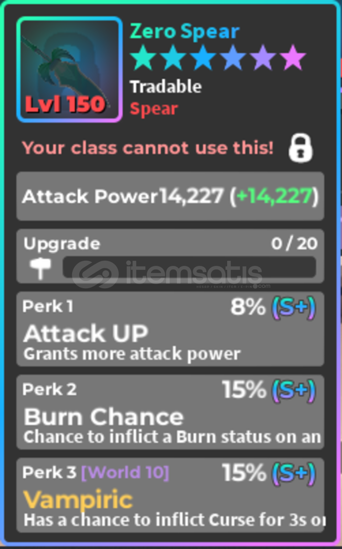 World Zero Perfect Spear World Zero Perfect Spear