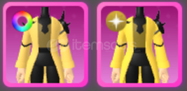 World Zero RGB + Gold Dragonscar Coat (M)