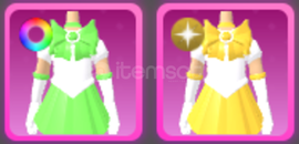 World Zero RGB + Gold Sailor Girl Costume