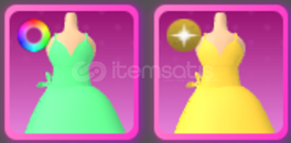 World Zero RGB + Gold Spring Dress