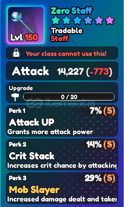 World Zero Semi Perfect Staff World Zero Semi Perfect Staff