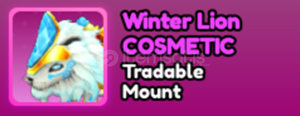 World Zero Winter Lion