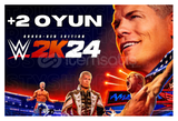 WWE 2K24 + İstediğiniz 2 Oyun & Ömür B. Garanti