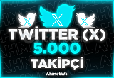 X (Twitter) 5000 Takipçi ♻️ 15 Gün Garantili