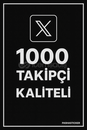 X (Twitter) +1000 Gerçek ve Kaliteli Takipçi