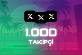 X (Twitter) 1.000 Takipçi - Garantili