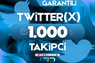 X (TWITTER) 1.000 TAKİPÇİ / GARANTİLİ