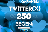 X (TWITTER) 250 BEĞENİ / GARANTİLİ