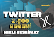 X(TWITTER) 2.500 Beğeni