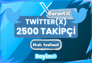 X (TWITTER) 2.500 TAKİPÇİ / GARANTİLİ