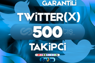 X (TWITTER) 500 TAKİPÇİ / GARANTİLİ