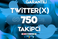 X (TWITTER) 750 TAKİPÇİ / GARANTİLİ