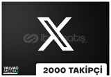 X(TWİTTER) 2000 GARANTİLİ TAKİPÇİ
