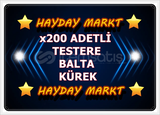 x200 ADETLİ BALTA TESTERE KÜREK