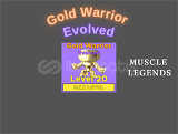x3 Muscle Legends Gold Warriror