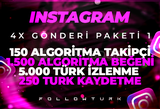 ⭐X4 INSTAGRAM KEŞFET PAKETİ 1⭐