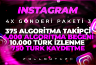 ⭐X4 INSTAGRAM KEŞFET PAKETİ 3⭐