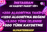 ⭐X4| INSTAGRAM VIP+ KEŞFET PAKETİ 2⭐