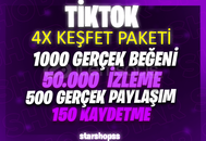 ⭐X4 TİKTOK KEŞFET PAKETİ 1⭐