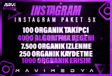 ⭐X5 INSTAGRAM KEŞFET PAKETİ 1⭐