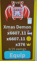 Xmas Demon SABER SIMULATOR